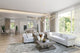 Nativa Interiors London 90" Sofa, Off White, Classic Depth