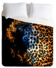 Deny Designs Caleb Troy Leopard Storm Duvet Cover - Lightweight