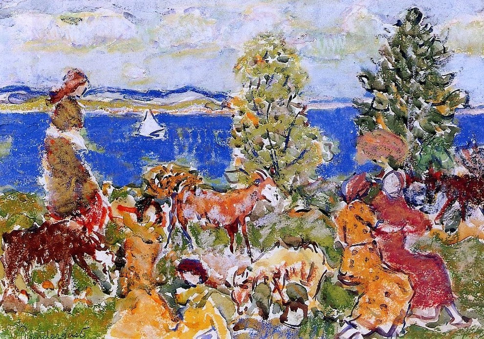 Maurice Prendergast Summer Afternoon Wall Decal