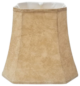 Royal Designs Square Cut Corner Basic Lampshade, Antique Gold, Mouton, 9x14x12.5