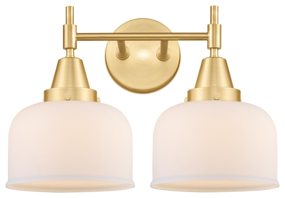 Innovations 447-2W-SG-G71 2-Light Bath Vanity Light, Satin Gold