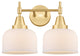 Innovations 447-2W-SG-G71 2-Light Bath Vanity Light, Satin Gold