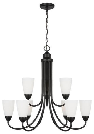 Generation Lighting 3120209 Seville 9 Light 28"W Chandelier - Midnight Black