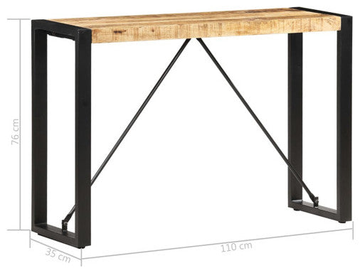vidaXL Console Table Entryway Table Narrow Hall Side Table Solid Wood Mango