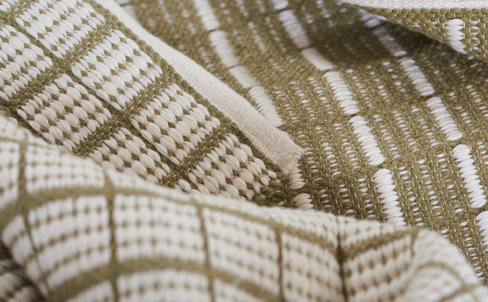 Novogratz Malmo MLO-2 Grid Rug, Green, 2'x3'