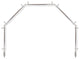 Vinci 13/16" 5-Sided Bay Window Curtain Rod, Satin Nickel
