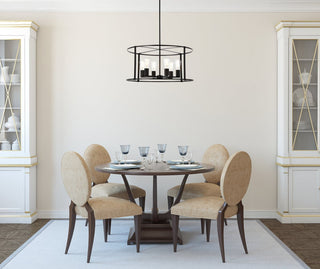 Ava 6-Light Pendant, Black