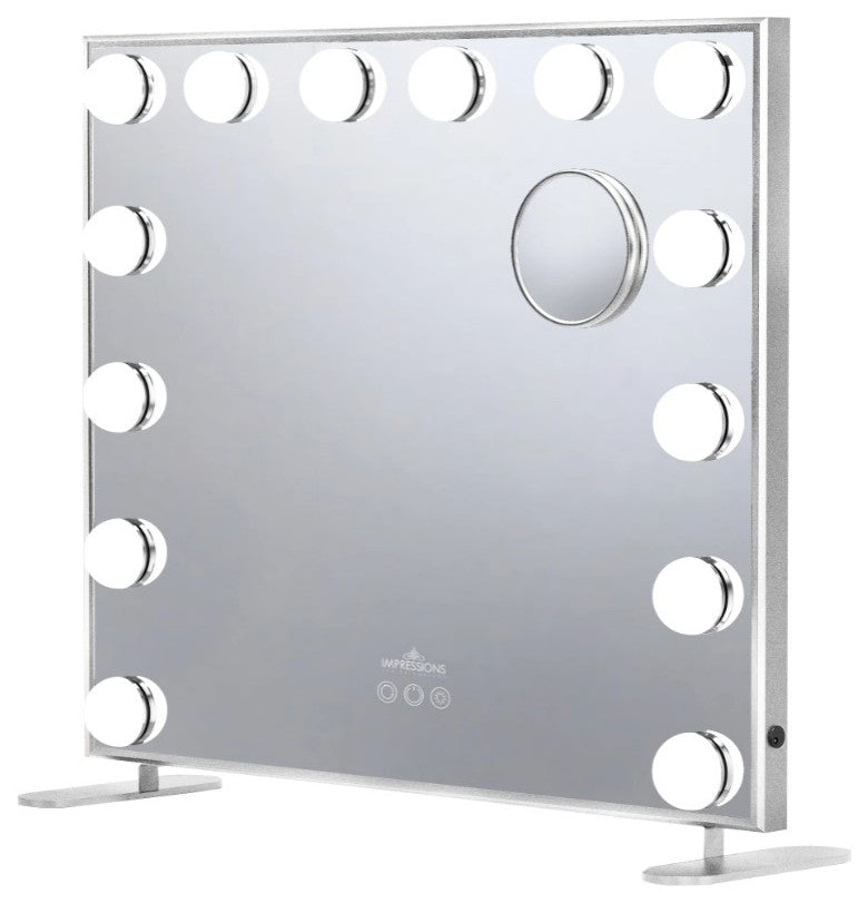 Hollywood Tri Tone Plus Makeup Mirror, Silver