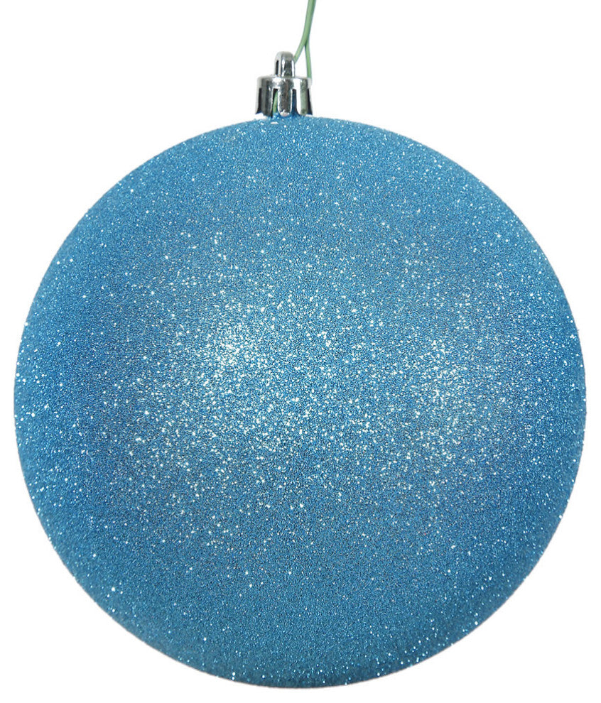 Vickerman N590712Dg 2.75" Turquoise Glitter Ball Ornament, 12 Per Bag