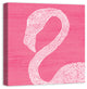 Pink Flamingo 24x24 Canvas Wall Art