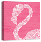 Pink Flamingo 24x24 Canvas Wall Art