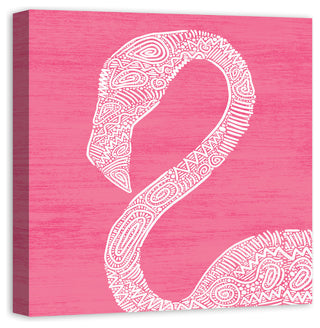 Pink Flamingo 24x24 Canvas Wall Art