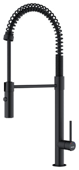 Karran Single-Handle Pull-Down Sprayer Kitchen Faucet, Matte Black