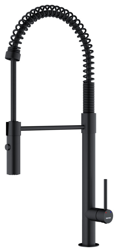 Karran Single-Handle Pull-Down Sprayer Kitchen Faucet, Matte Black