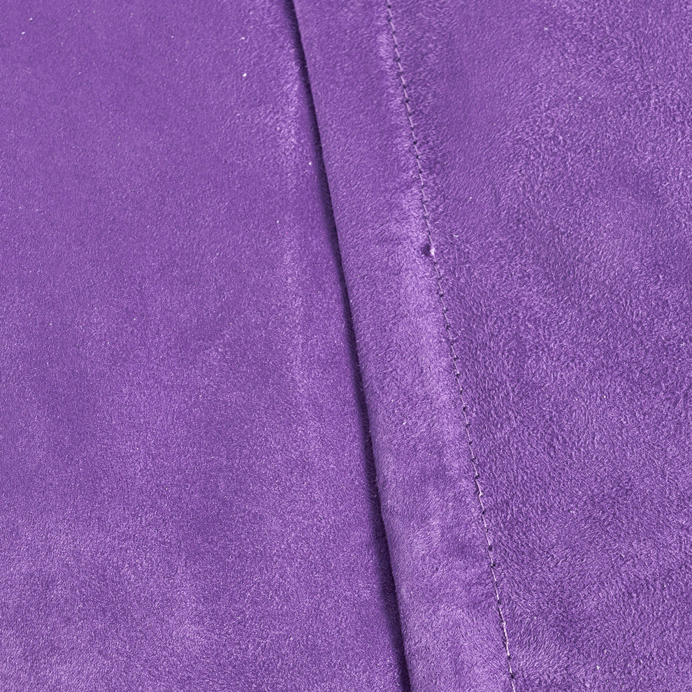 GDF Studio Cassell Purple Fabric 4-Foot Lounge Beanbag Chair