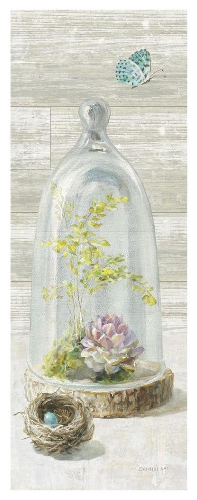 "Succulent Garden III Panel" Digital Paper Print by Danhui Nai, 18"x46"