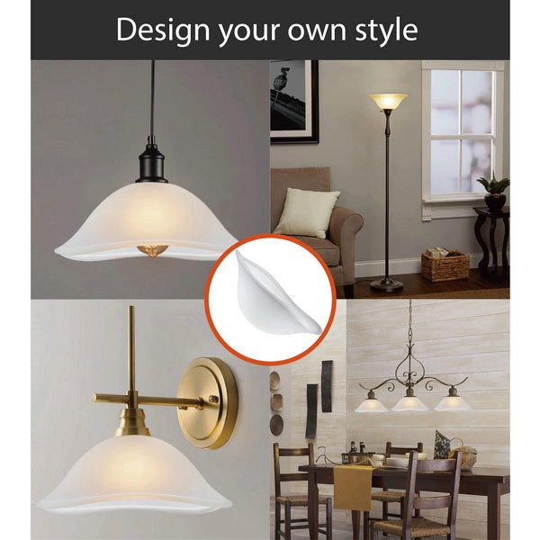 23145-11 Replacement Frosted Torchiere Lamp Glass(42mm) Shade
