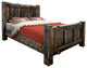 Big Sky Collection Live Edge Panel Bed, King, Jacobean Stain