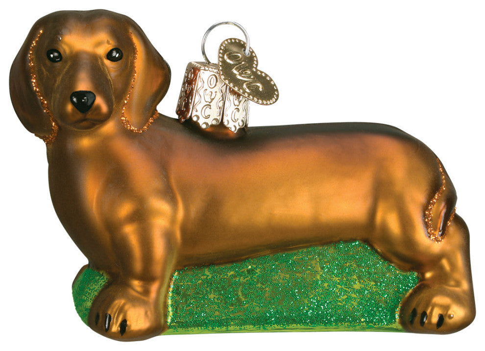 Old World Christmas Hanging Glass Ornament, Dachshund