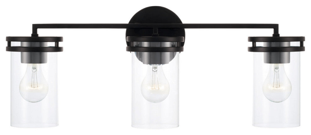 Capital Lighting 148731-539 Fuller 3 Light 24"W Vanity Light - Matte Black
