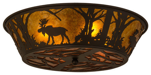22W Moose at Dawn Flushmount