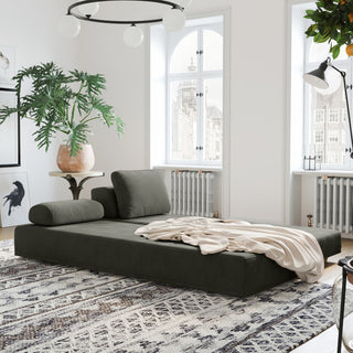 Jaxx Balshan Chaise Lounge Daybed, Charcoal