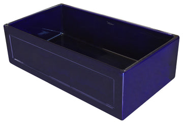 Fireclay 33" Reversible Sink, Concave Front Apron on One Side