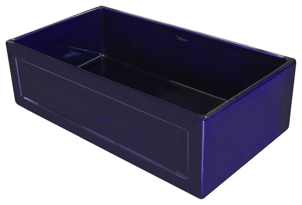 Fireclay 33" Reversible Sink, Concave Front Apron on One Side