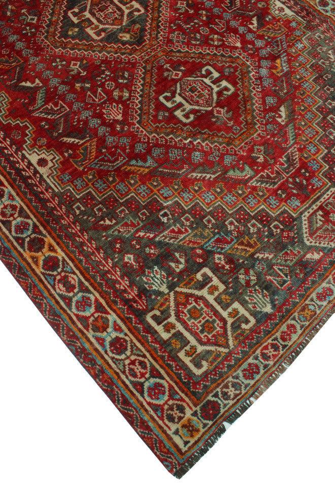 Fine Vintage Distressed Sondra Red Rug