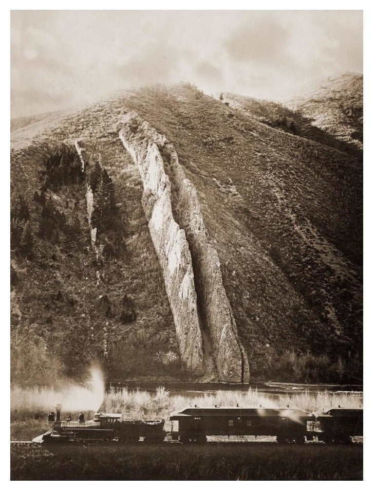"The Devil's Slide, Utah, 1873-1874" Print by Carleton Watkins, 19"x24"