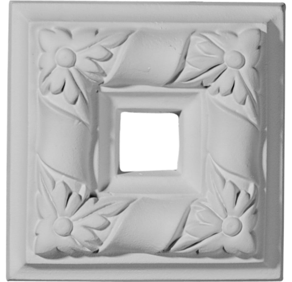 4"W x 4"H Kendall Rosette (Can be used with Kendall Panel Moulding)