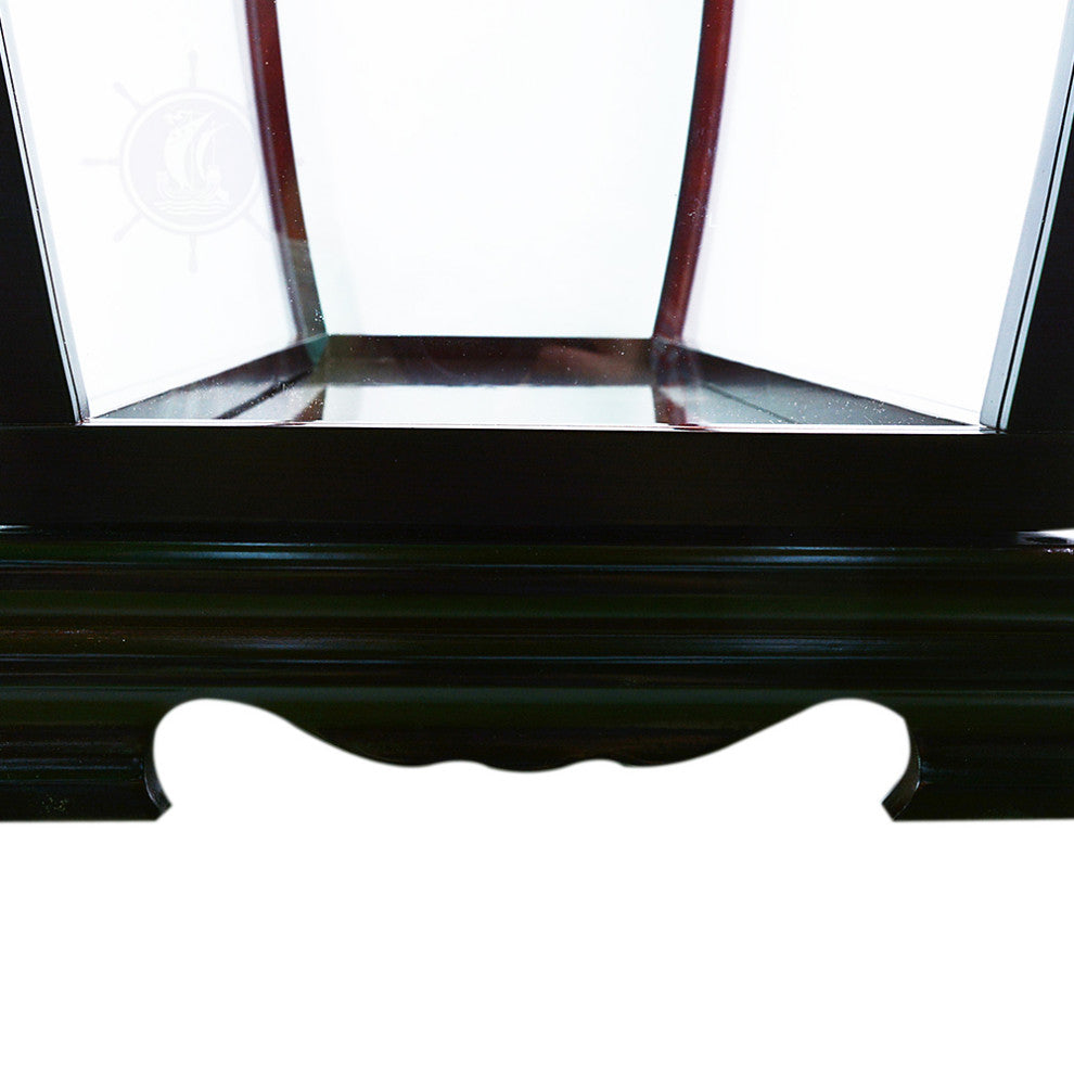 Table Top Display Case Handcrafted Wooden Display Case for Model Ships