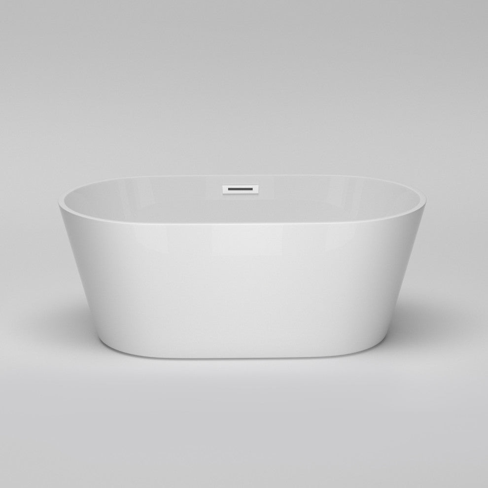 60"x31" Acrylic Alcove Freestanding Soaking Bathtub