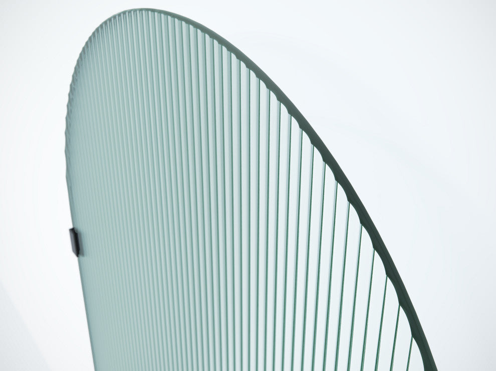 Bathtub Single Fixed Panels, Brushed Nickel