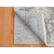 Ash Gray, Oushak Influence Silk With Wool Hand Knotted Runner Rug, 2'6"x10'2"