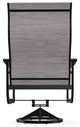 St. Catherine Sling Outdoor Supreme Swivel Rocker, Fossil/Black