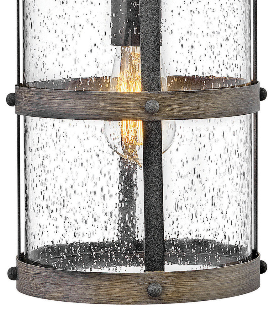 Hinkley Lakehouse Medium Wall Mount Lantern, Aged Zinc