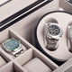 Lacquered Carbon Fiber Finish 2 Watch Winder, Storage for 4 Watches