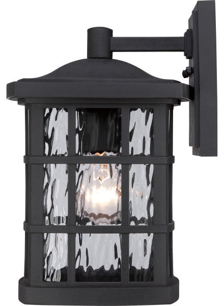 Quoizel SNN8408K One Light Outdoor Wall Lantern Stonington Mystic Black