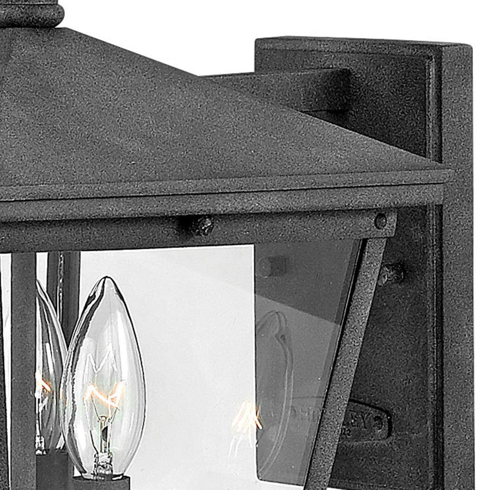 Hinkley Trellis Medium Wall Mount Lantern, Aged Zinc