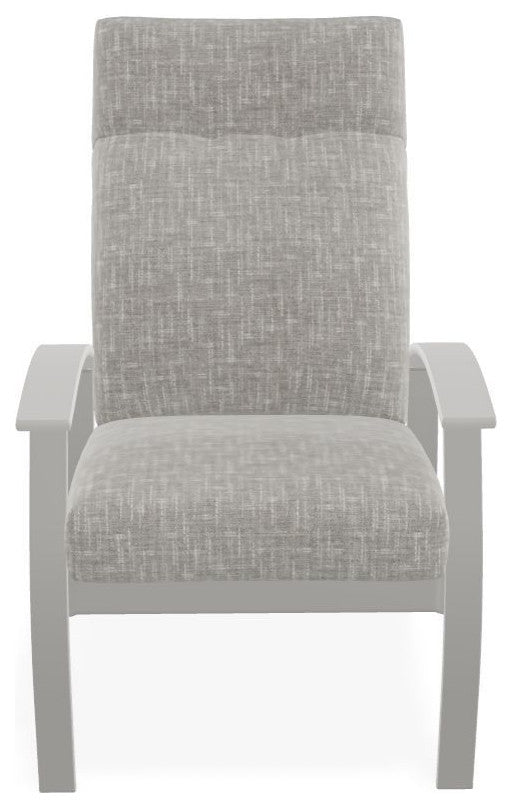 Belle Isle Cushion Outdoor Armchair, Hither Pewter/Snow
