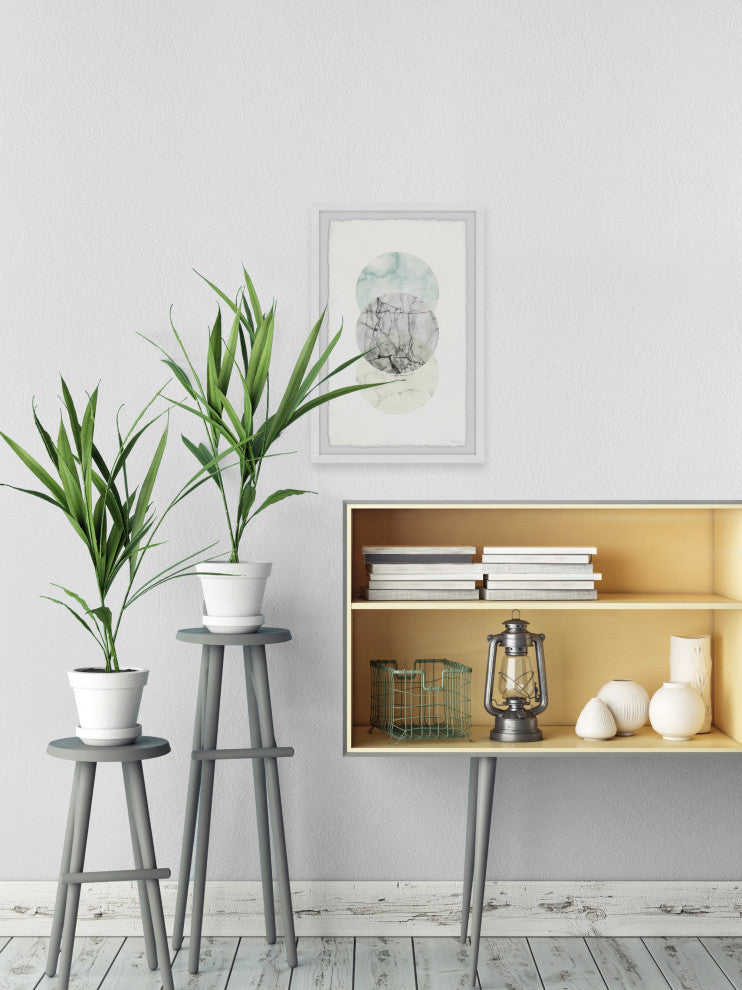 "Metallic Marble" Framed Painting Print, 12"x18"