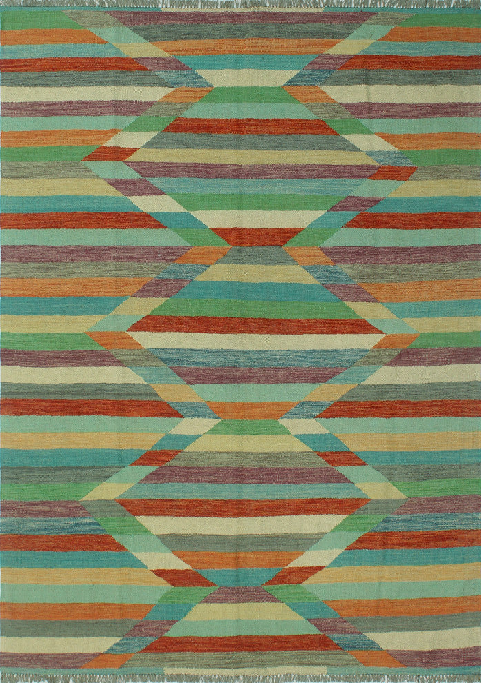 Winchester Kilim Halide Purple/Red Rug, 5'7x7'9