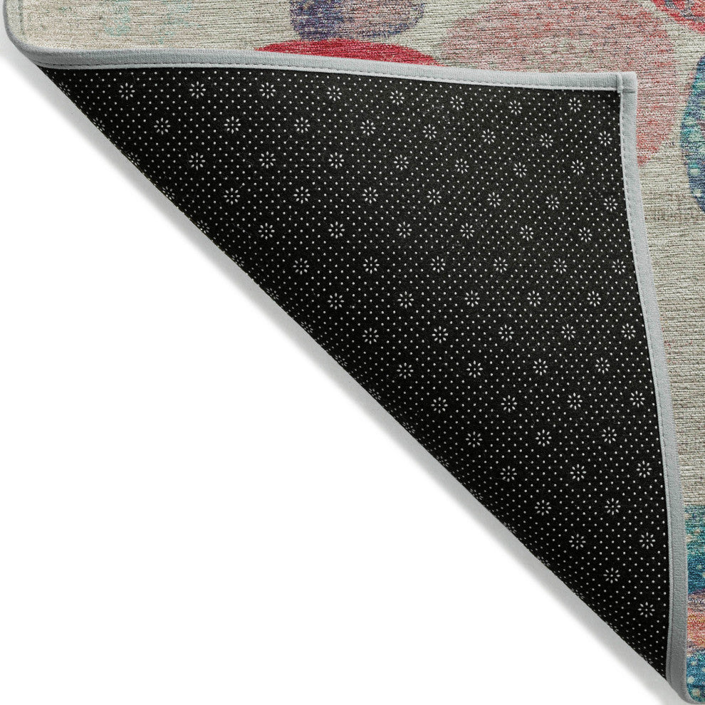 Machine Washable Indoor/Outdoor Chantille ACN1896 Beige 1'8" x 2'6" Rug