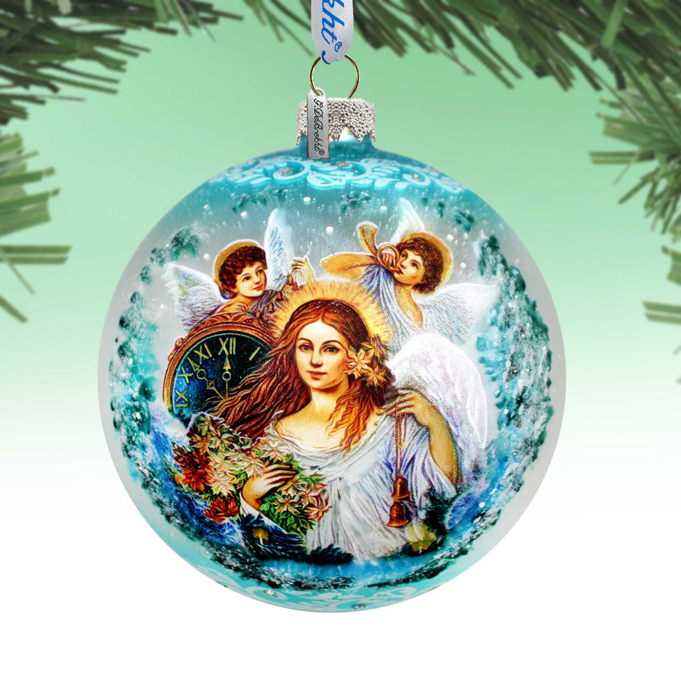 Christmas Angel Glass Ornament Limited Edition
