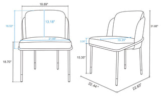Manhattan Comfort 7-Piece Flor and Hathaway Dining