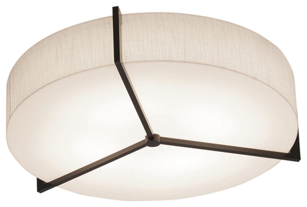 Apex Ceiling Light LED 30W, Espresso/Jute