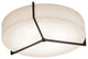 Apex Ceiling Light LED 30W, Espresso/Jute