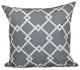 Trellis Decorative Pillow, Grey, 18"x18"