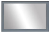 Morgan Framed Wall Mirror, Light Gray, 22"x30"